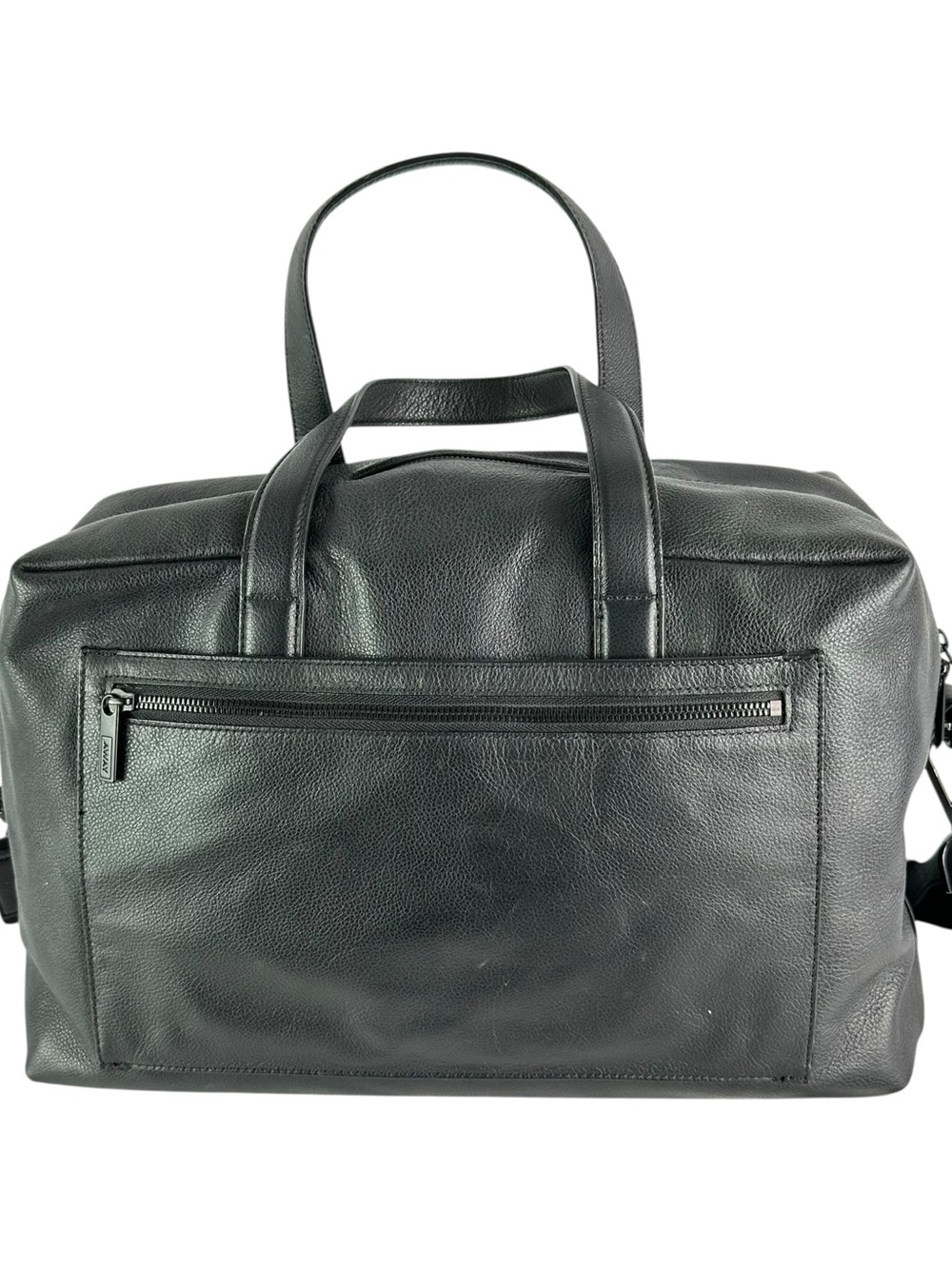 Genuine AWAY The Everywhere Bag Black Leather Travel Bag Weekender Carry On - Picture 8 of 15